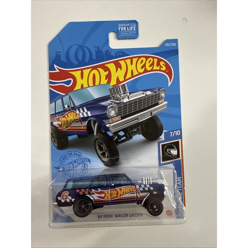 Hot Wheels Super Treasure Hunt '64 Nova Wagon Gasser 1:64 + PROTECTOR